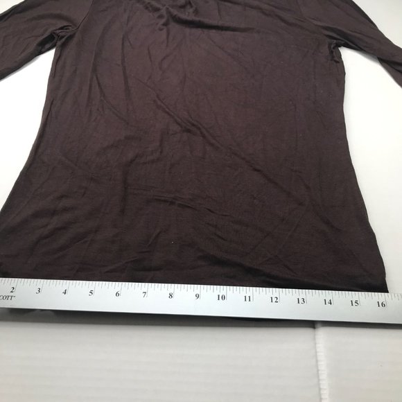 Suzie Couture Women's Turtle Neck Top Petite Small Brown New With Tags - Picture 9 of 13